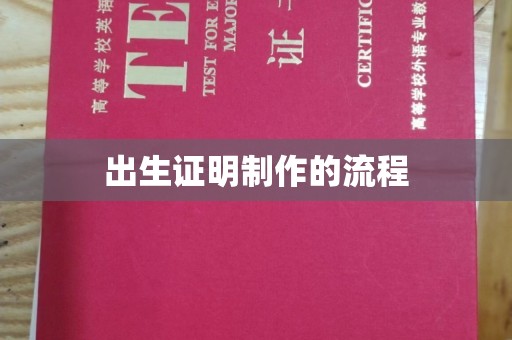 汉寿出生证明制作的流程